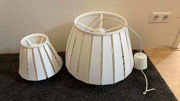 Lakheden ikea lampenkappen, twee stuks, wit beschikbaar voor biedingen