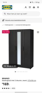 Kledingkast, ikea, brimnes, kast, Huis en Inrichting, Kasten | Kledingkasten, Gebruikt, 100 tot 150 cm, Ophalen of Verzenden, 150 tot 200 cm