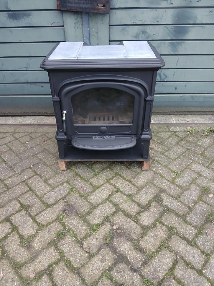 Houtkachel Speksteen, Huis en Inrichting, Kachels, Gebruikt, Vrijstaand, Houtkachel, Hout, Ophalen