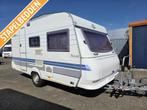 Hobby De Luxe 400 KB 4 pers met stapelbed 1997 + voortent, Caravans en Kamperen, Standaardzit, Hobby, Bedrijf, Schokbreker