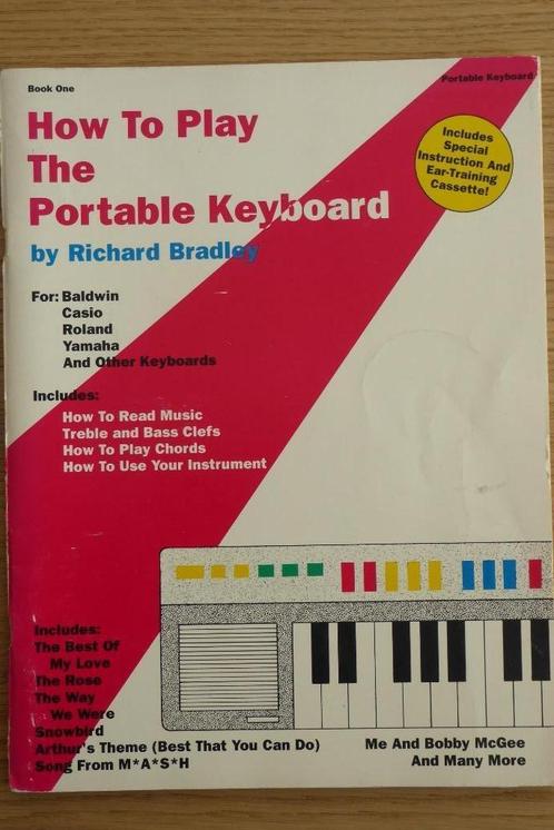 How To Play The Portable Keyboard by Richard Bradley, Muziek en Instrumenten, Bladmuziek, Gebruikt, Les of Cursus, Populair, Keyboard