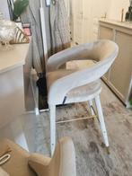 Originele taupe beige velvet met goud Richmond barkruk, Huis en Inrichting, Barkrukken, 1 kruk, Ophalen, Nieuw