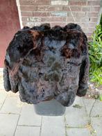Bontjas. Echt bont. Konijn., Kleding | Dames, Jassen | Winter, Ophalen of Verzenden, Gedragen, Maat 38/40 (M), Bruin