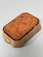 Vintage keramieken ovenschaaltje jaren ’70 bloemenprint, Antiek en Kunst, Ophalen of Verzenden