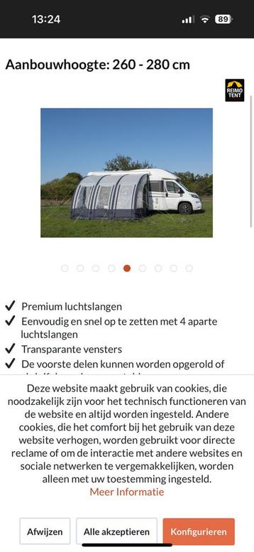 Opblaas bare voor tent voor camper of caravan beschikbaar voor biedingen