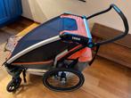 Thule Chariot Cross 1 Roarange fietskar 2019, Overige merken, Gebruikt, Combiwagen, Verstelbare duwstang