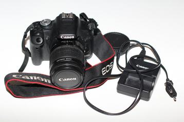 Canon 500D + 18-55mm lens, incl. accessoires beschikbaar voor biedingen