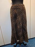 Rok bruin met gekleurde draad maat 48, Bruin, Maat 46/48 (XL) of groter, Ophalen of Verzenden, Zo goed als nieuw