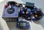 Paarse GameCube + Gameboy Advance met spellen, Met games, Paars, Met 2 controllers, Ophalen of Verzenden