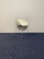 3 x Design vergaderstoel Moroso Fjord, wit, alu onderstel, Ophalen, Gebruikt, Drie, Wit