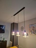 Hanglamp 3 lampen Eglo 3 zwart-grijs, Ophalen, Zo goed als nieuw, Glas, 50 tot 75 cm