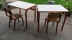Twee sets schoolmeubilair, indicatie groep 4 maat B, Ophalen, Gebruikt, Tafel(s) en Stoel(en)