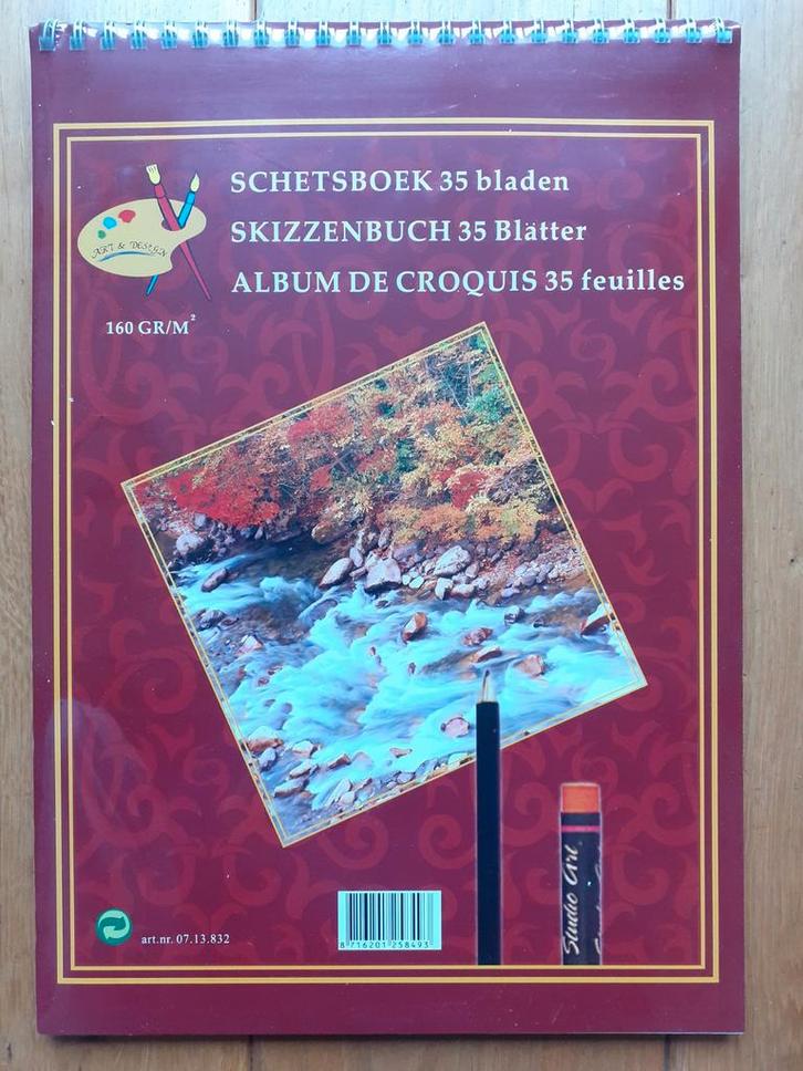 Schetsboek/Aquarelblok/Kinder-schilderblok, Boeken, Studieboeken en Cursussen, Nieuw, Niet van toepassing, Ophalen of Verzenden