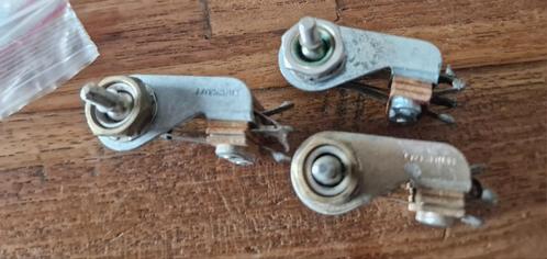 3 vintage Switchcraft togle switchen voor oa.Gibson LP,ES,SG, Muziek en Instrumenten, Instrumenten | Onderdelen, Gebruikt, Elektrische gitaar