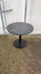 3 marmerlook zwart horeca bistro restaurant tafel rond 90 cm, Antiek en Kunst, Ophalen