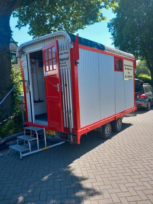Tuinfeestje,Toiletwagen nodig., Tuin en Terras, Tuinhuizen, Zo goed als nieuw, Hout, 200 tot 400 cm, 3 ramen of meer, Ophalen of Verzenden