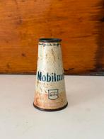 Oud conisch olie blik olieblik blikje mobilmix cargoyle, Ophalen of Verzenden, Gebruikt, Verpakking