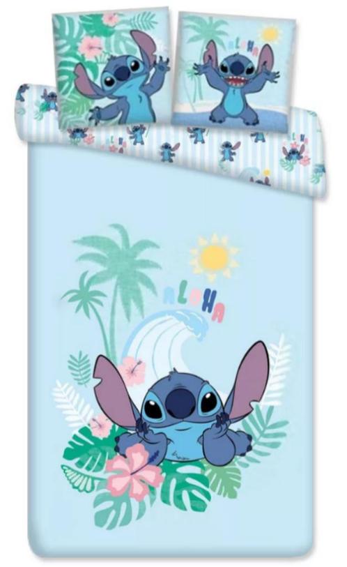 Stitch Dekbedovertrek 140 x 200 cm - Disney, Kinderen en Baby's, Kinderkamer | Beddengoed, Nieuw, Dekbedovertrek, Overige kleuren
