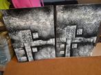 2 canvas schilderijen, Nieuw, Ophalen of Verzenden, Schilderij, 75 cm of meer