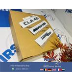 W117 CLA45 AMG LOGO SET ZWART EMBLEMEN SET Mercedes CLA KLAS, Gebruikt, -, Ophalen of Verzenden, -