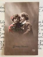 30-12-1913 Bonne Année - kindjes met takjes hulst, Ophalen of Verzenden, Voor 1920, Gelopen, Feest(dag)