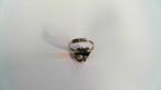 13802-8 Vintage TEKA Zilveren Ring Met 2 Zilveren Rozen, Ophalen of Verzenden, Zo goed als nieuw, 17 tot 18, Dame