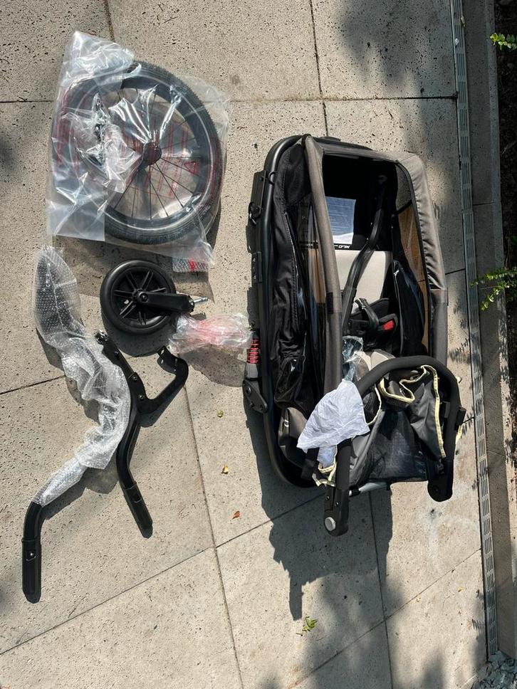 XLC Mono S fietskar nieuw + jogger wiel,  nieuw, Fietsen en Brommers, Fietsaccessoires | Aanhangers en Karren, Nieuw, Kinderkar