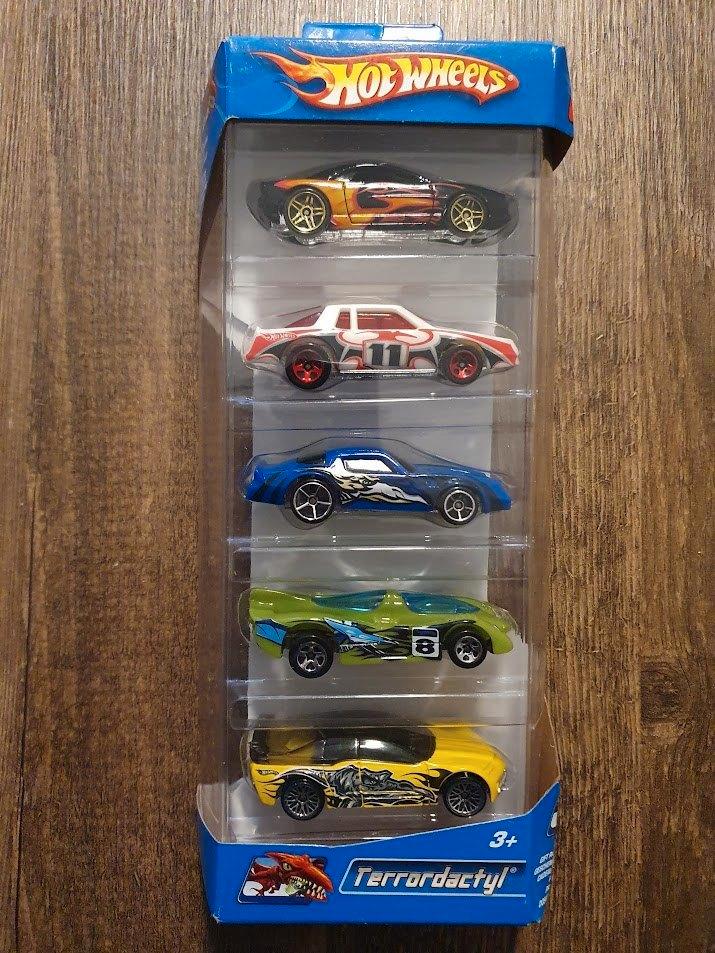 Hotwheels J3303-0790 Terrordactyl 5-pack 2006, Hobby en Vrije tijd, Modelauto's | Overige schalen, Nieuw, Auto, Ophalen of Verzenden