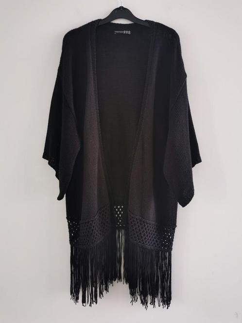 Atmosphere vest met franjes mt. M, Kleding | Dames, Truien en Vesten, Zo goed als nieuw, Maat 38/40 (M), Zwart, Verzenden