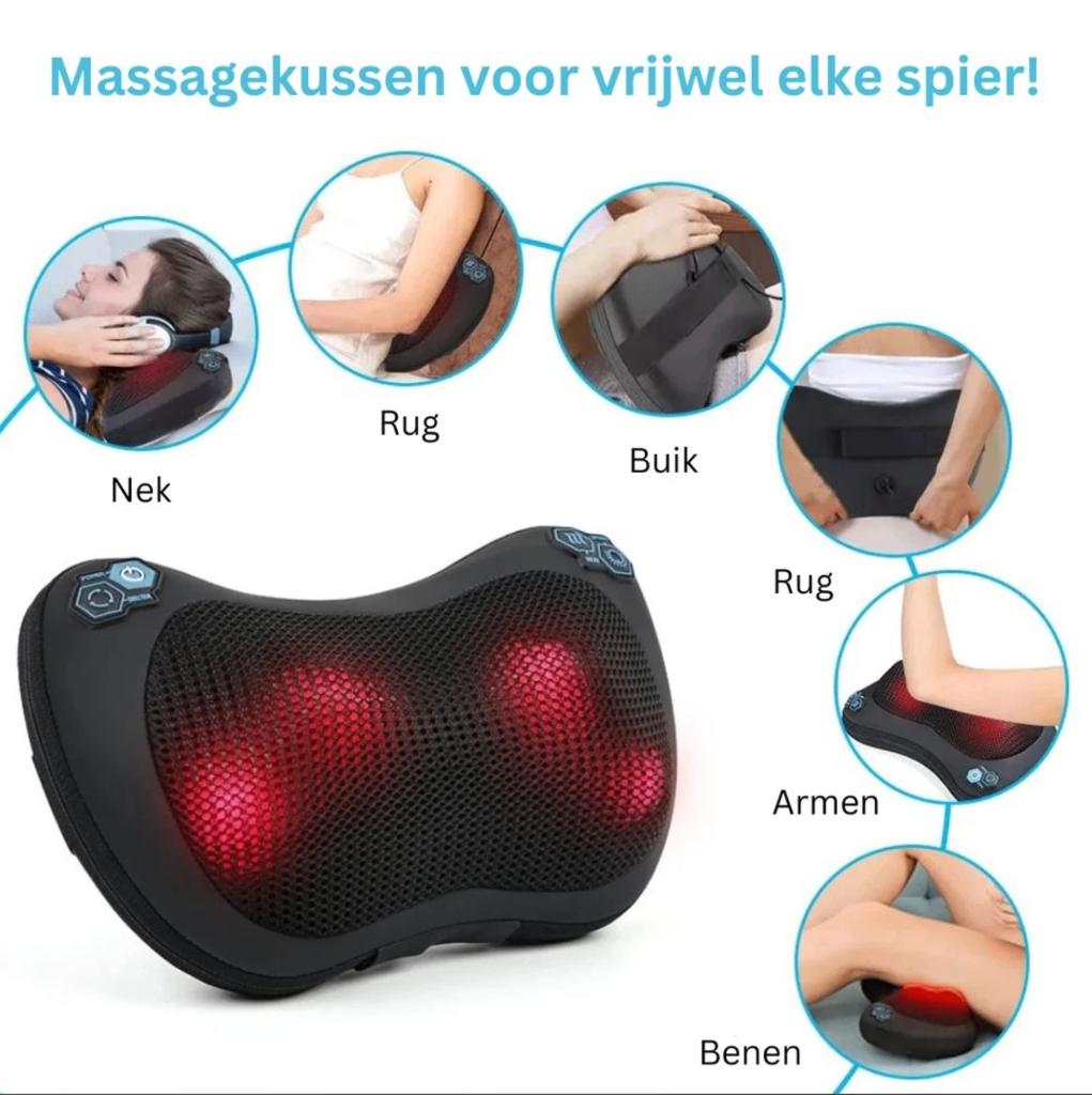 Shiatsu massagekussen, Ophalen of Verzenden, Massagestoel of Kussen