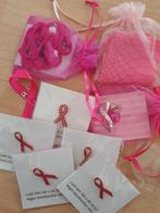 Pink Ribbon speldjes/broches, armbandje, sjaaltje, hanger, Nieuw, Ophalen of Verzenden