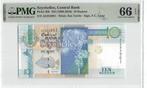Seychelles 10 Rupees 1998 Unc PMG 66 EPQ, Ophalen of Verzenden, Overige landen, Los biljet