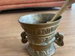 Antieke zware vijzel, Antiek en Kunst, Antiek | Koper en Brons, Ophalen of Verzenden
