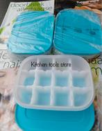 Tupperware set 3x ijsblokkenlaatjes ijsblokjes maker vorm, Nieuw, Overige typen, Blauw, Ophalen of Verzenden