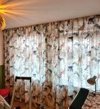 2 Jungle Gordijnen. Samen 3+ meter breed (uit rookvrij huis), Huis en Inrichting, 200 cm of meer, Crème, Ophalen of Verzenden