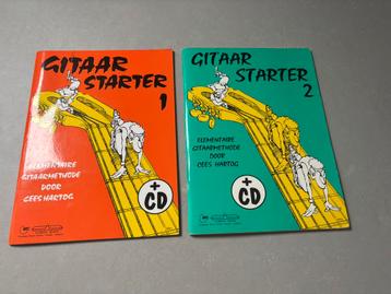 Set: Gitaar Starter 1 & 2 van Cees Hartog (inclusief CD's) beschikbaar voor biedingen