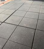 18m2 Rubberen tegels 100x100, Ophalen, Gebruikt, Overige materialen