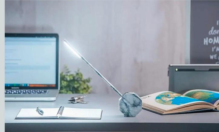 Design tafellamp Gingko Octagon One – marmerlook, Huis en Inrichting, Lampen | Vloerlampen, Nieuw, Minder dan 100 cm, Ophalen of Verzenden