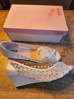 Sleehak bruidsschoenen trouwschoenen pink 41 ivory bling, Ophalen of Verzenden, Nieuw, Roze, Accessoires