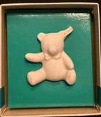 Steiff broche antiek, Overige materialen, 4 tot 7 cm, Gebruikt, Wit