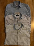 3 Strijkvrije Overhemden comfort fit - Nieuw!, Kleding | Heren, Overhemden, Ophalen of Verzenden, Nieuw, Blauw, Halswijdte 41/42 (L)
