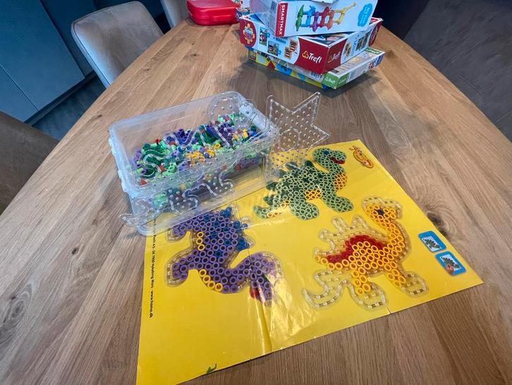 Maxi Strijkparels Dino & Ster - Vanaf 3 jaar, Kinderen en Baby's, Speelgoed | Educatief en Creatief, Gebruikt, Knutselen, Ophalen