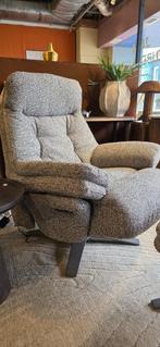 Verstelbare Fauteuil Caleb Met voetenbank – Taupe Showmodel!, JaRa, Metaal, Bornsestraat 31, Nieuw