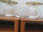 2 witte lampvoeten Laura Ashley, Overige materialen, Ophalen of Verzenden, Minder dan 50 cm, Landelijk