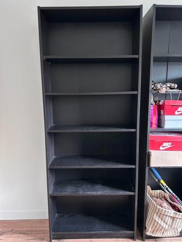 Zwarte boekenkast - kledingkast (80x200 cm)