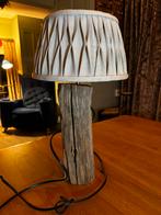 DRIFTWOOD HOUTEN TAFELLAMP TAFEL LAMP OUD HOUT, Gebruikt, Driftwood, Ophalen of Verzenden, Minder dan 50 cm