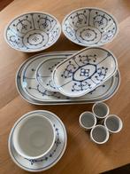 Serveerschalen, 4 eierdopjes en sauskom van BlauwSacks, Huis en Inrichting, Keuken | Servies, Overige typen, Ophalen of Verzenden