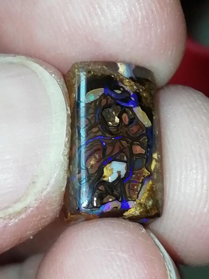 Koroit boulder opaal, Sieraden, Tassen en Uiterlijk, Edelstenen, Zo goed als nieuw, Ophalen of Verzenden