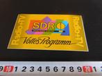 sticker Duitsland Radio + TV SDR Suddeutscher Rundfunk, Ophalen, Zo goed als nieuw, Bedrijf of Vereniging