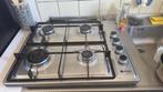 Vrijstande Gaskookplaat Inox - Wiggo WH-G604F(X), Gebruikt, Verzenden, 4 kookzones, Gas